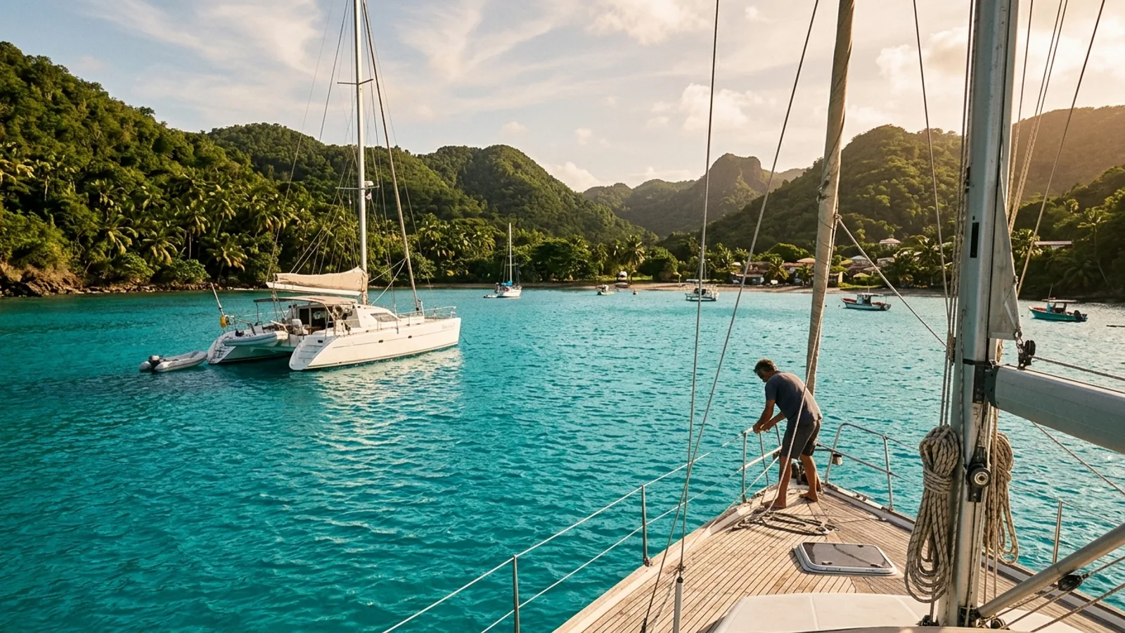 Anse à la Barque en voilier : une escale côte sous le vent qui mérite qu'on s'y attarde : photo de couverture pour illustrer cet article
