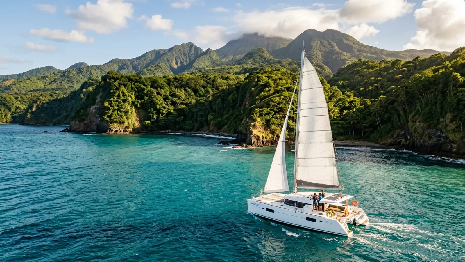 Basse-Terre en voilier : la côte sous le vent, entre nature brute et navigation attentive : photo de couverture pour illustrer cet article