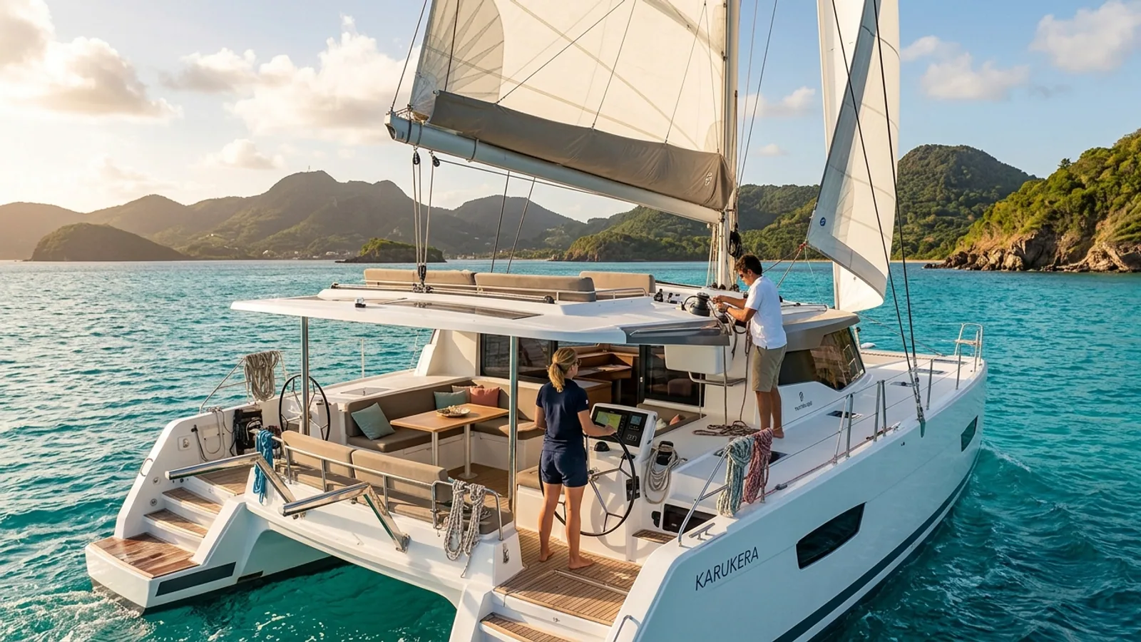 Catamaran avec équipage en Guadeloupe : confort, arbitrages et points de contrôle avant de réserver : photo de couverture pour illustrer...