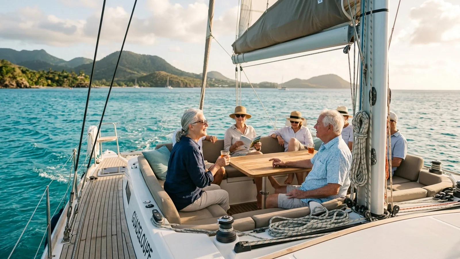 Croisière en Guadeloupe avec des personnes âgées : rythme, confort et précautions utiles : photo de couverture pour illustrer cet article