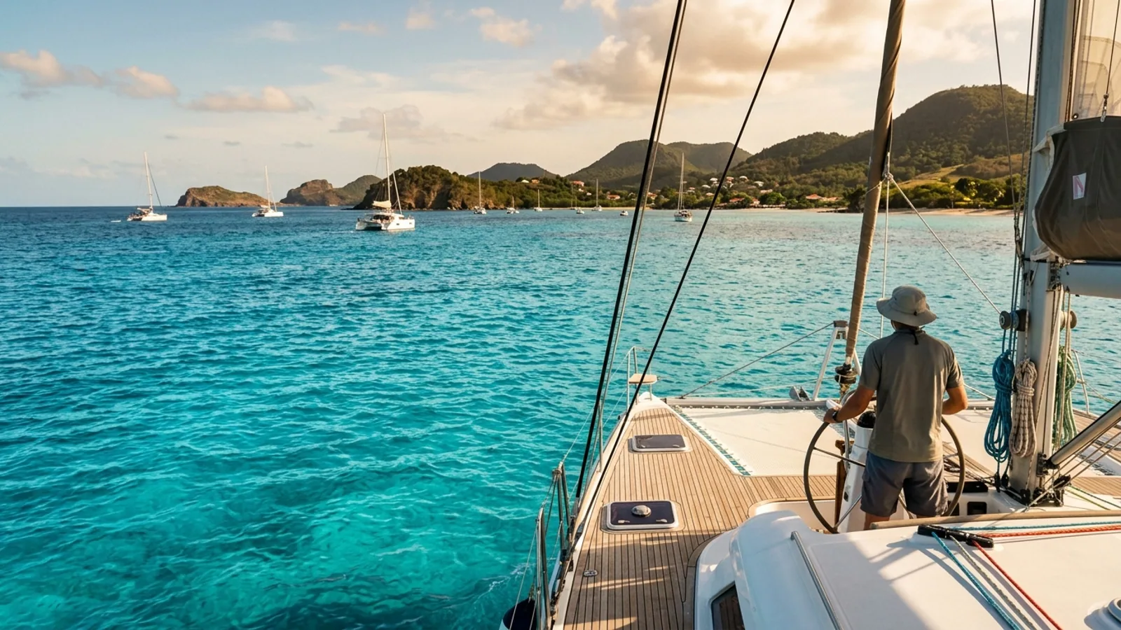 Naviguer en Guadeloupe en février : ce que la saison change vraiment pour votre location de bateau : photo de couverture pour illustrer...
