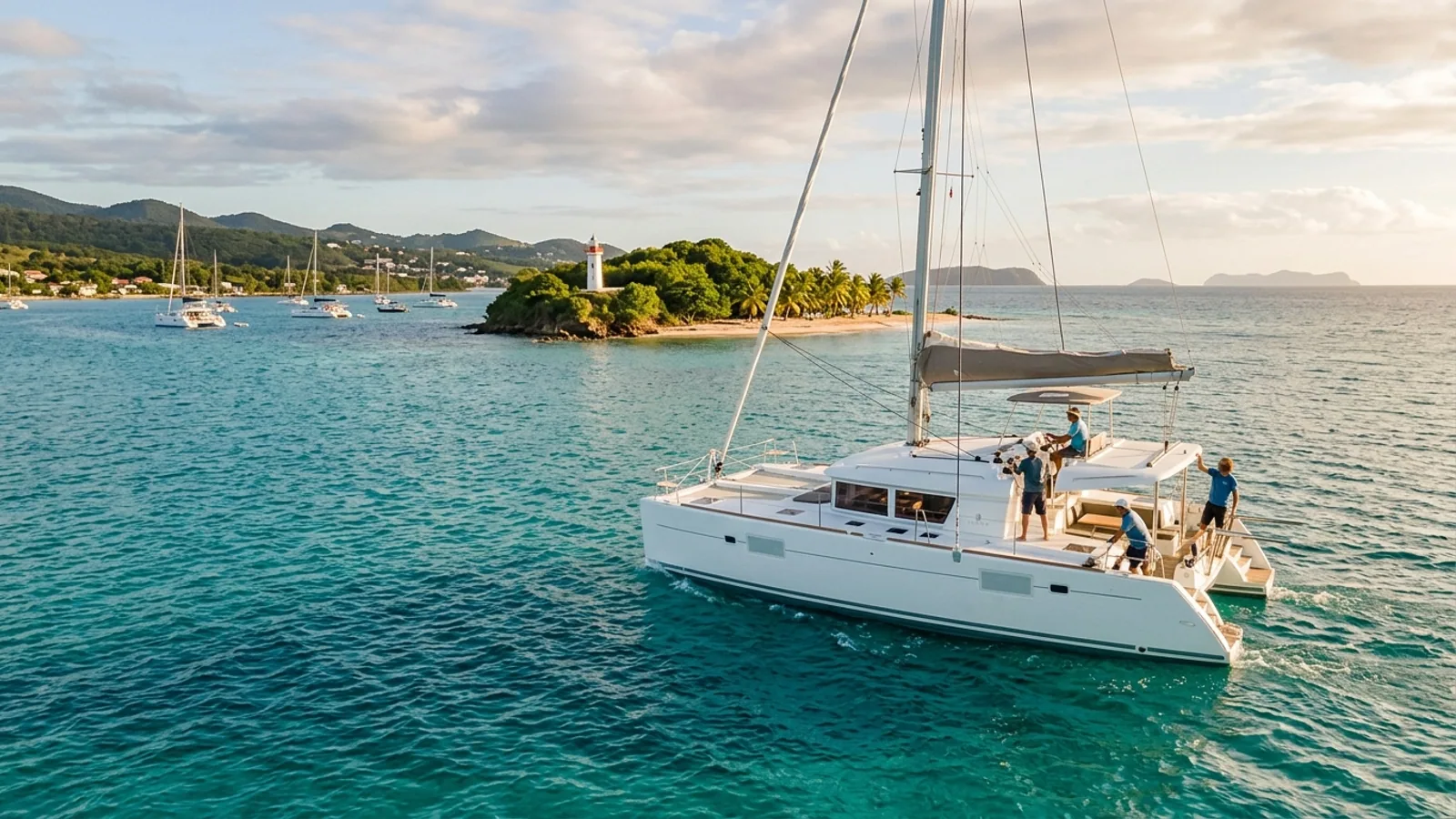 Le Gosier en bateau : ilet, mouillages et escales faciles : photo de couverture pour illustrer cet article
