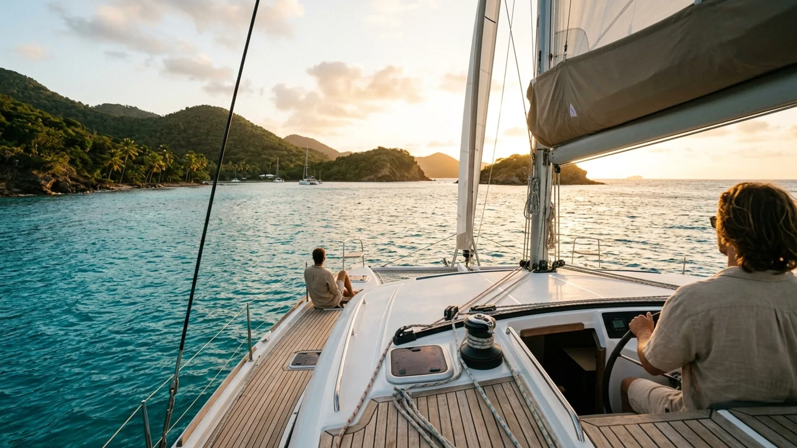 Voyage en voilier aux Antilles : ce que ça change vraiment par rapport à un séjour fixe : photo de couverture pour illustrer cet article