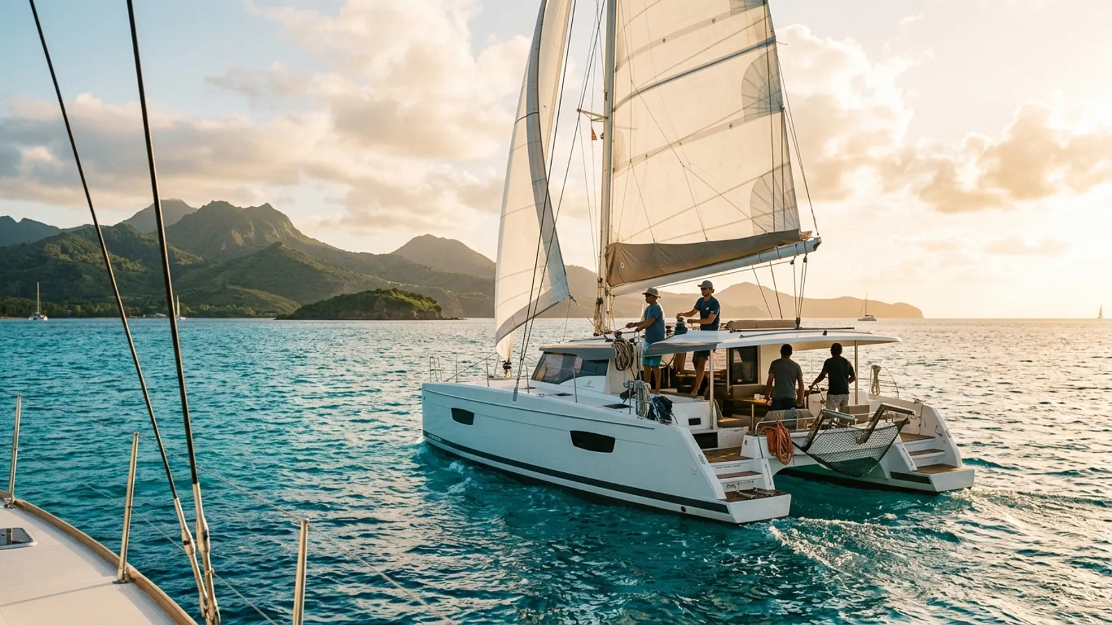 Itinéraire photo en voilier en Guadeloupe : lumières, escales et rythme de navigation : photo de couverture pour illustrer cet article