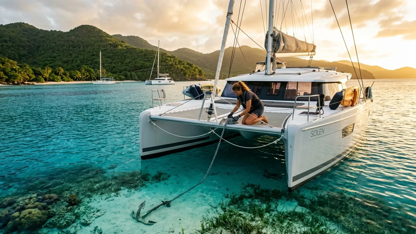 Mouillage responsable aux Antilles : protéger les fonds sans alourdir le voyage : photo de couverture pour illustrer cet article