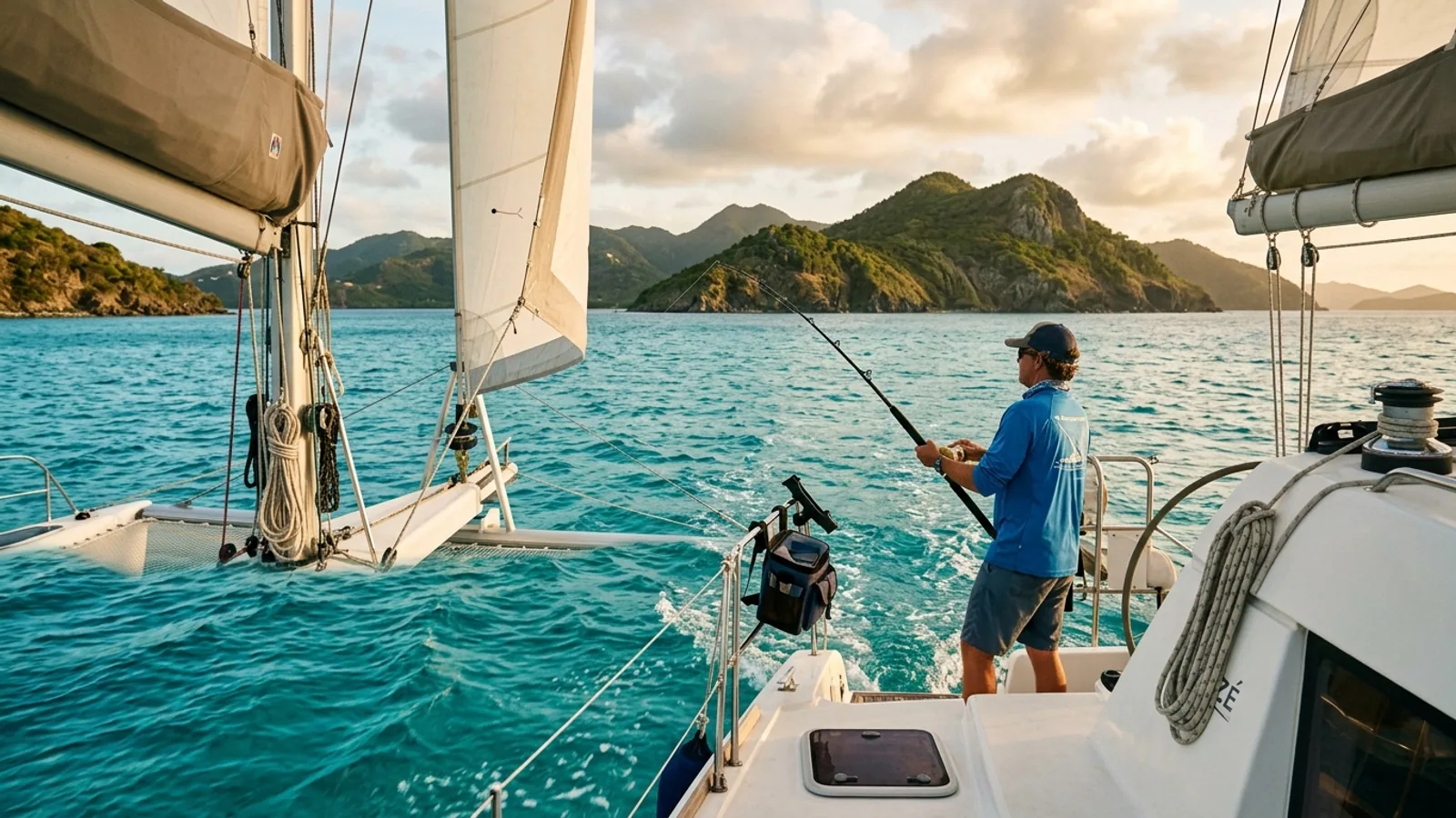Pêche en voilier aux Antilles : ce qu'il faut vraiment savoir avant de lancer la ligne : photo de couverture pour illustrer cet article
