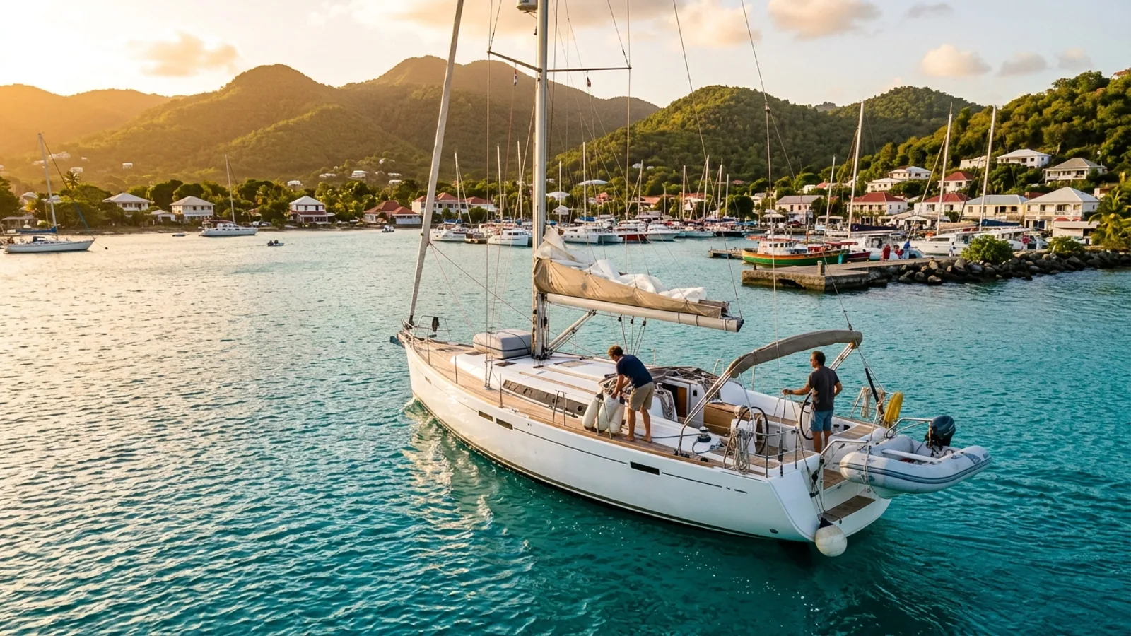 Retour au port après une location de voilier : comment bien préparer sa dernière journée : photo de couverture pour illustrer cet article
