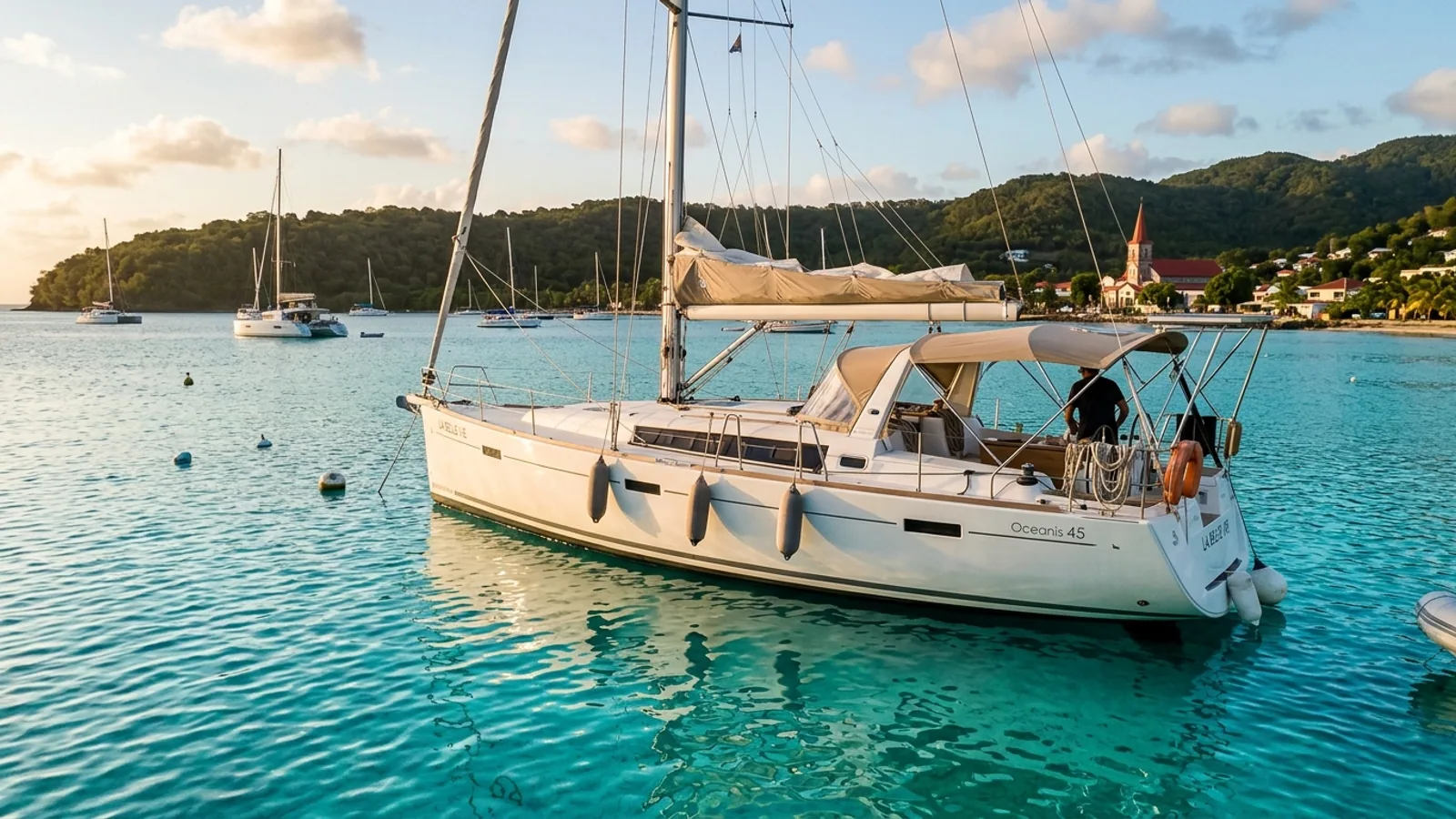 Sainte-Anne en bateau : lagon, mouillages et ce qu'on n'anticipe pas toujours : photo de couverture pour illustrer cet article