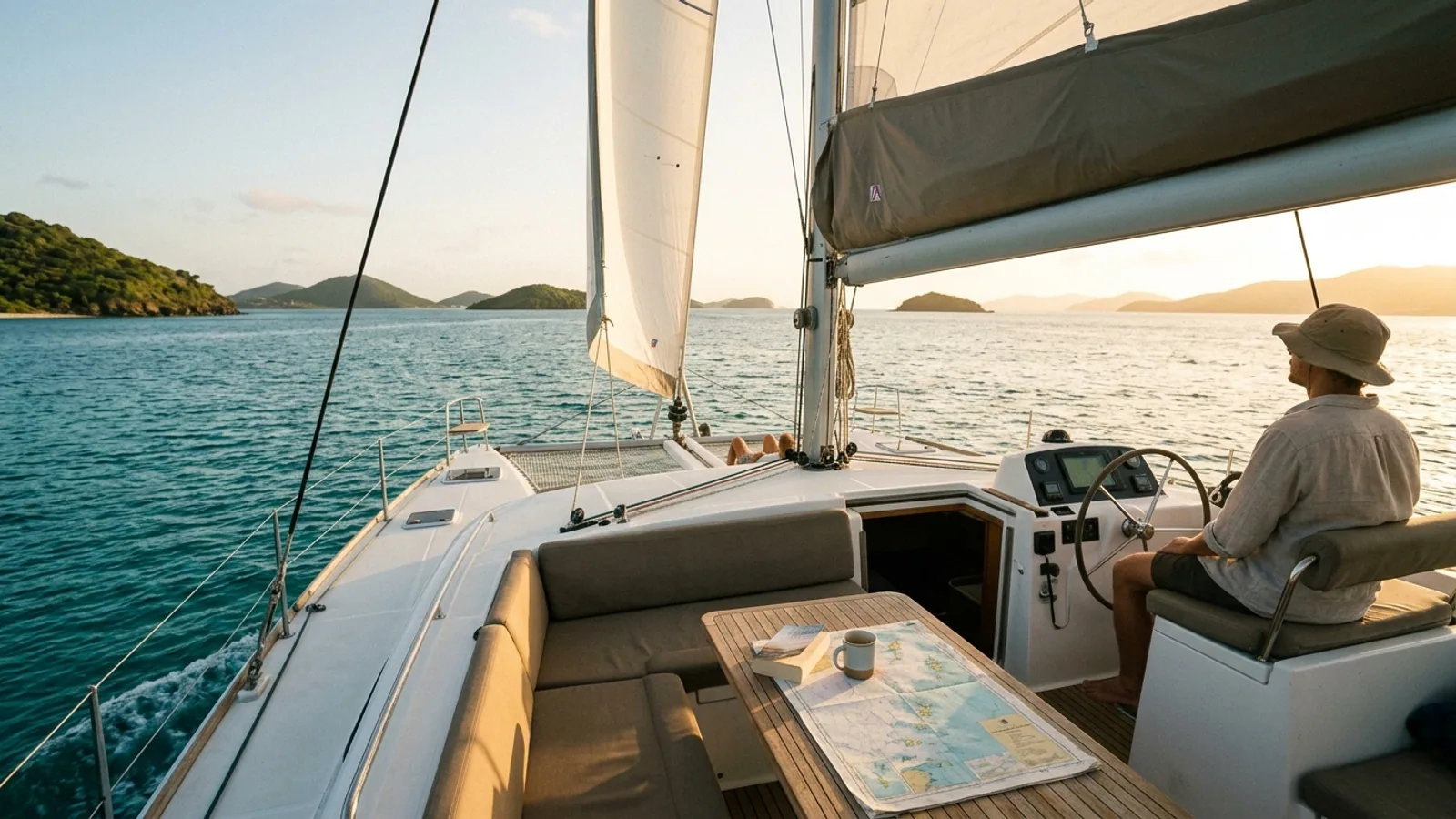 Voyage lent aux Antilles en voilier : pourquoi le rythme change tout : photo de couverture pour illustrer cet article